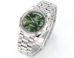 PPM Factory Rolex DD 2836/3255 Movement SS President Band Olive Green Face Watch